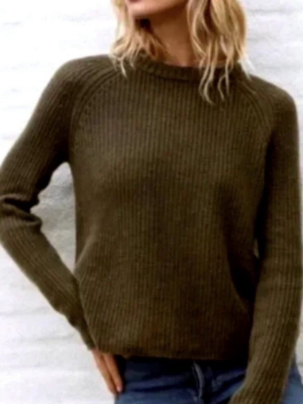 Jenni Kayne 100% cashmere fisherman sweater size S